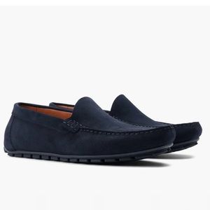 NEW Wolf and Shepherd Gunner Driver Loafer Navy Suede 8.5